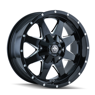 Jante MAYHEM 8040 TANK BLACK 9x17 8x165.1/170 ET18 CB130.8 sur Xperts4x4 Accessoires 4x4 Off-Road