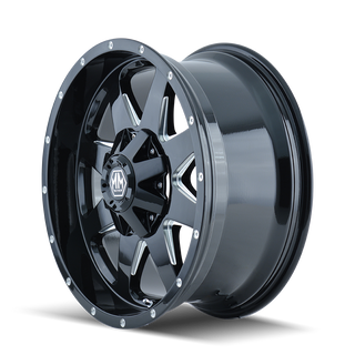 Jante MAYHEM 8040 TANK BLACK 9x17 8x165.1/170 ET18 CB130.8 sur Xperts4x4 Accessoires 4x4 Off-Road