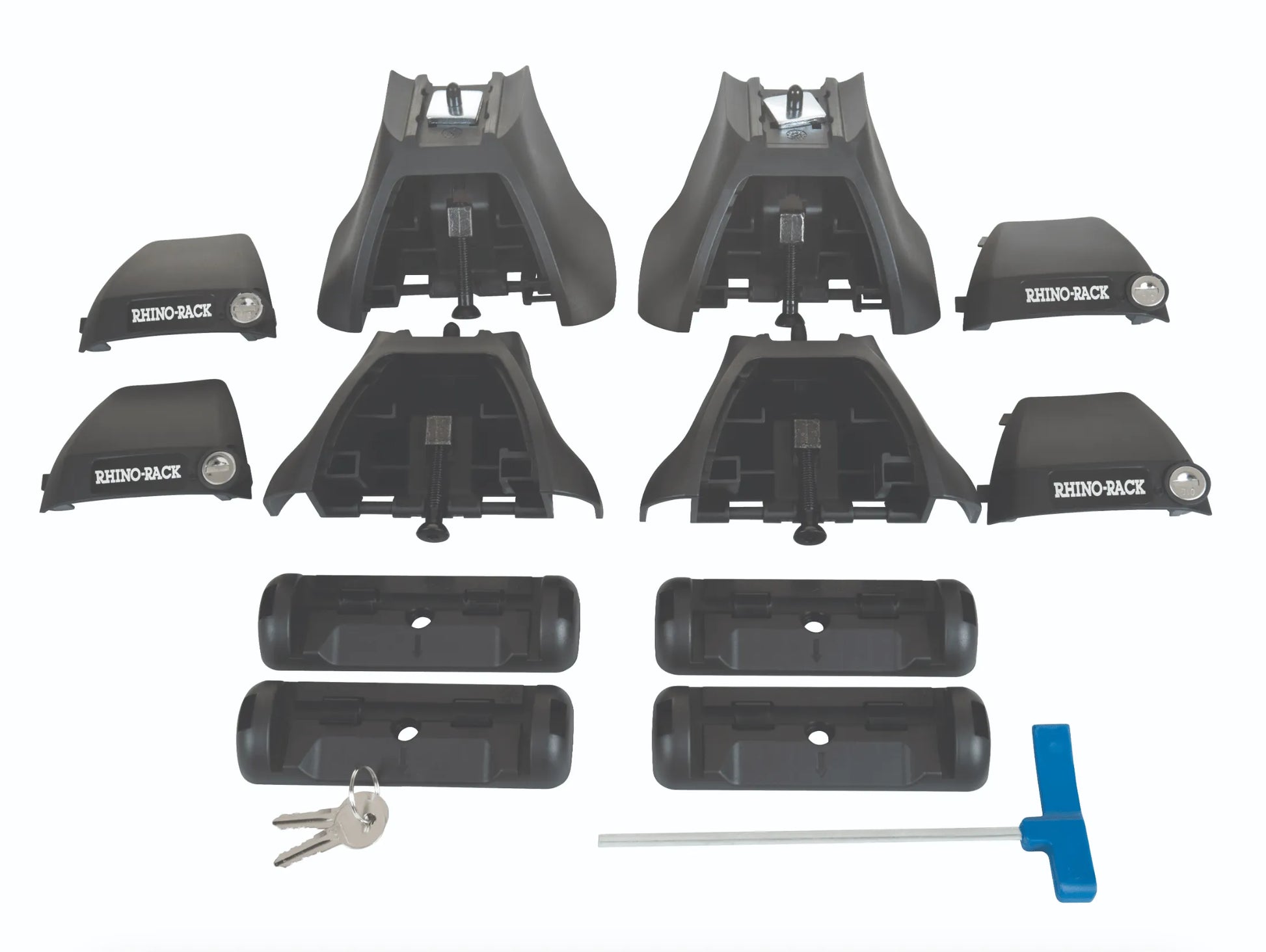 Kit 2x Barres de toit Vortex Ford Ranger 2023+ Super Cab (sur Gouttieres) | RHINORACK sur Xperts4x4 Accessoires 4x4 Off-Road