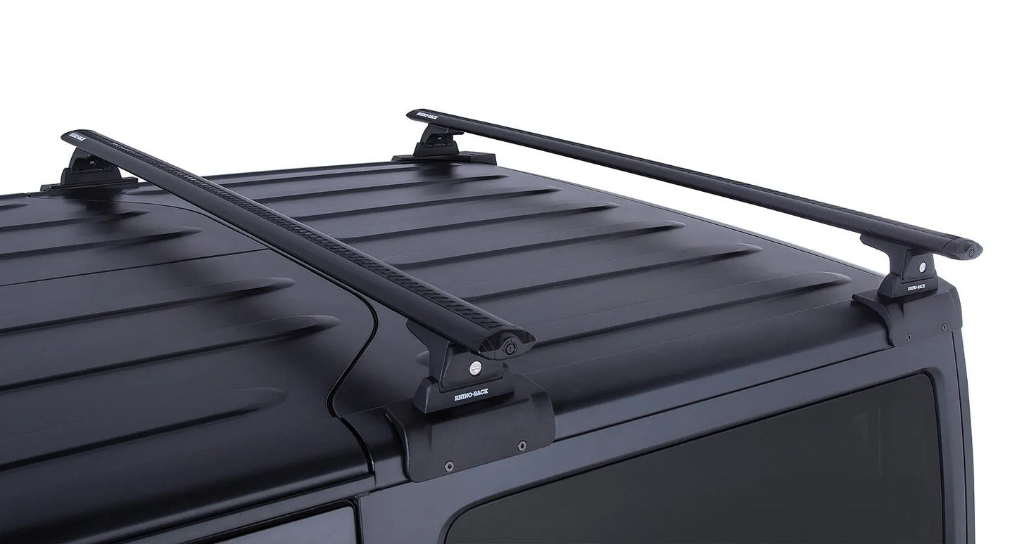 Kit x2 Barres de Toit 1500mm Vortex - Jeep Wrangler JK 2 portes - RHINO-RACK sur Xperts4x4 Accessoires 4x4 Off-Road