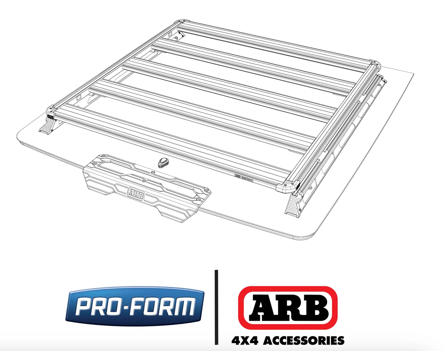Kit de Montage Hardlid ARB | pour installer Plateforme BASERACK sur Xperts4x4 Accessoires 4x4 Off-Road