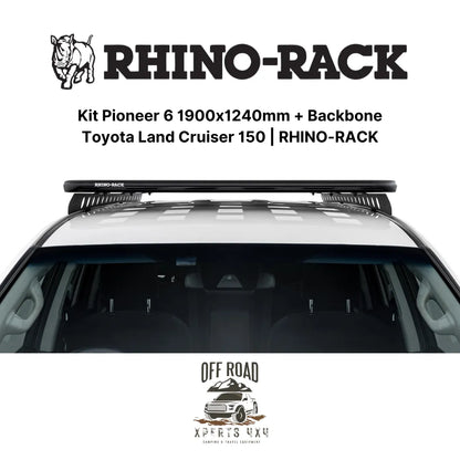 Kit Galerie de Toit 1900x1240mm avec Backbone | Toyota Land Cruiser 150 | RHINO-RACK sur Xperts4x4 Accessoires 4x4 Off-Road
