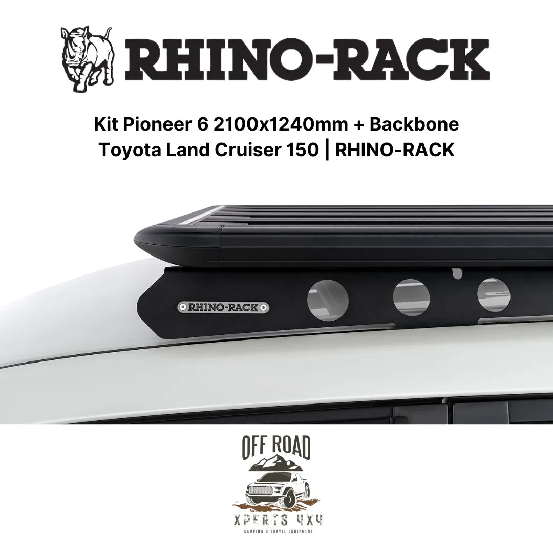 Kit Galerie de Toit 2100x1240mm avec Backbone | Toyota Land Cruiser 150 | RHINO-RACK sur Xperts4x4 Accessoires 4x4 Off-Road
