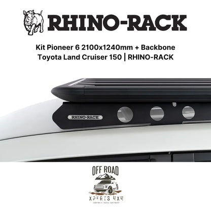 Kit Galerie de Toit 2100x1240mm avec Backbone | Toyota Land Cruiser 150 | RHINO-RACK sur Xperts4x4 Accessoires 4x4 Off-Road