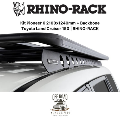 Kit Galerie de Toit 2100x1240mm avec Backbone | Toyota Land Cruiser 150 | RHINO-RACK sur Xperts4x4 Accessoires 4x4 Off-Road