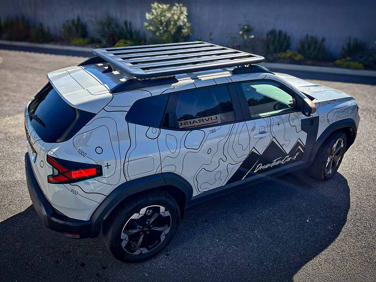 Kit Galerie intégrale Pioneer 1300x1430mm Rhino-Rack - Dacia Duster 2024+ sur Xperts4x4 Accessoires 4x4 Off-Road