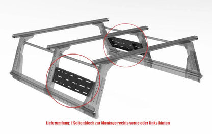 Option Fixations Latérales pour Multi-Rack Extensible Extra Cab sur Xperts4x4 Accessoires 4x4 Off-Road