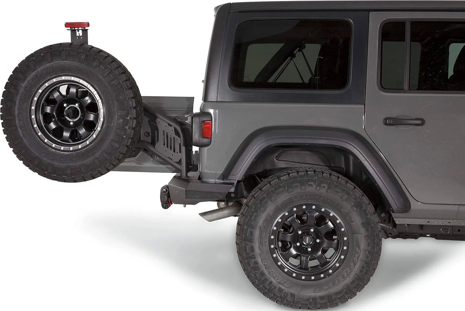 Porte Roue pour PC Arrière WARN Elite Jeep Wrangler JL 2018-2024 sur Xperts4x4 Accessoires 4x4 Off-Road
