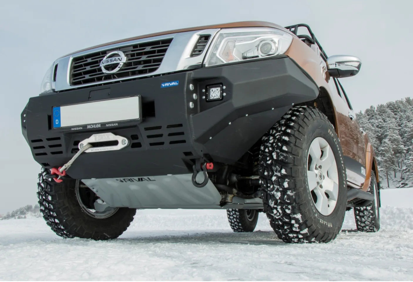 Pare-choc Avant Aluminium Rival4x4 - Nissan Navara NP300 2015+ sur Xperts4x4 Accessoires 4x4 Off-Road