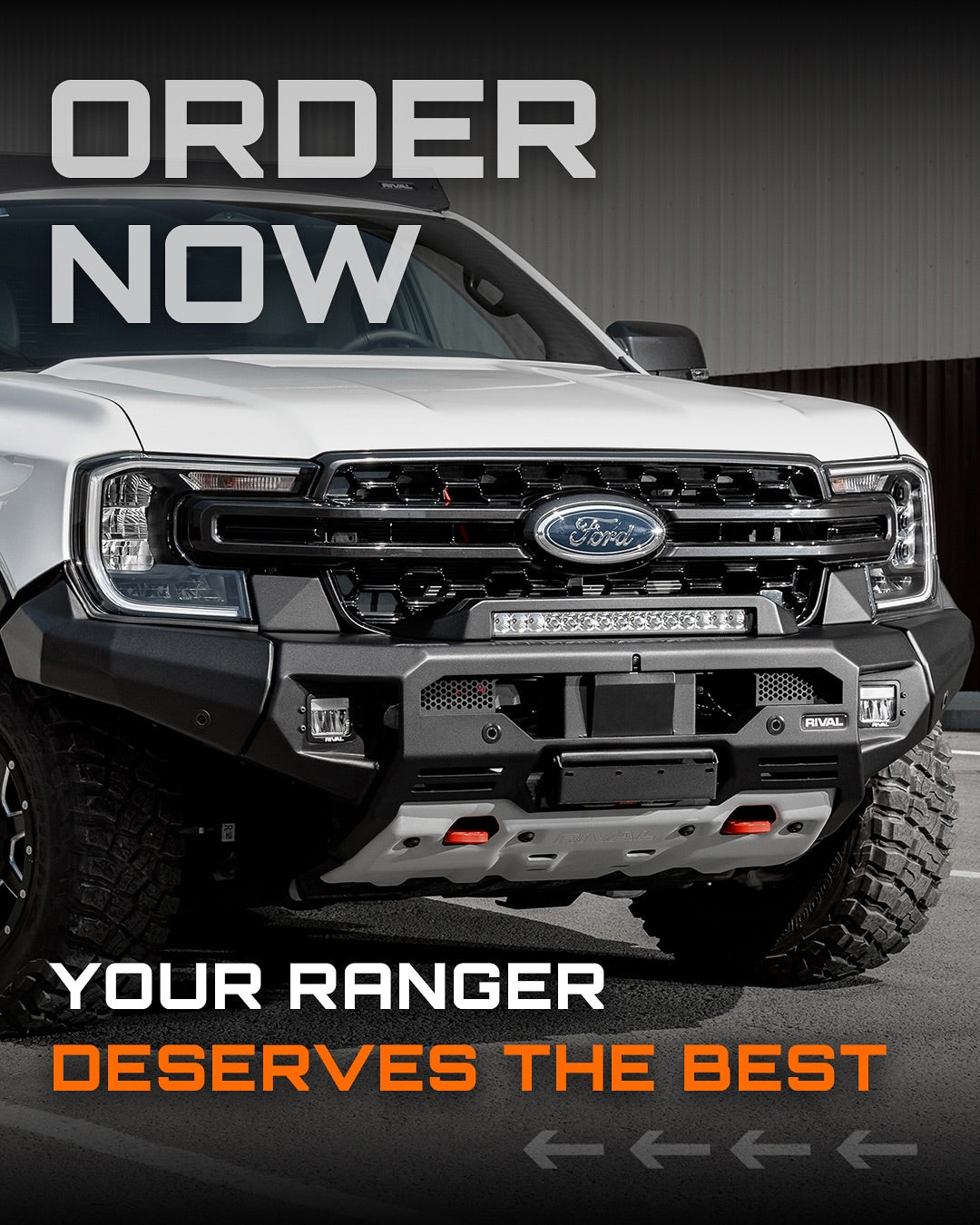 Pare-choc Avant GEN2 RIVAL Aluminium Ford Ranger 2023+ sur Xperts4x4 Accessoires 4x4 Off-Road