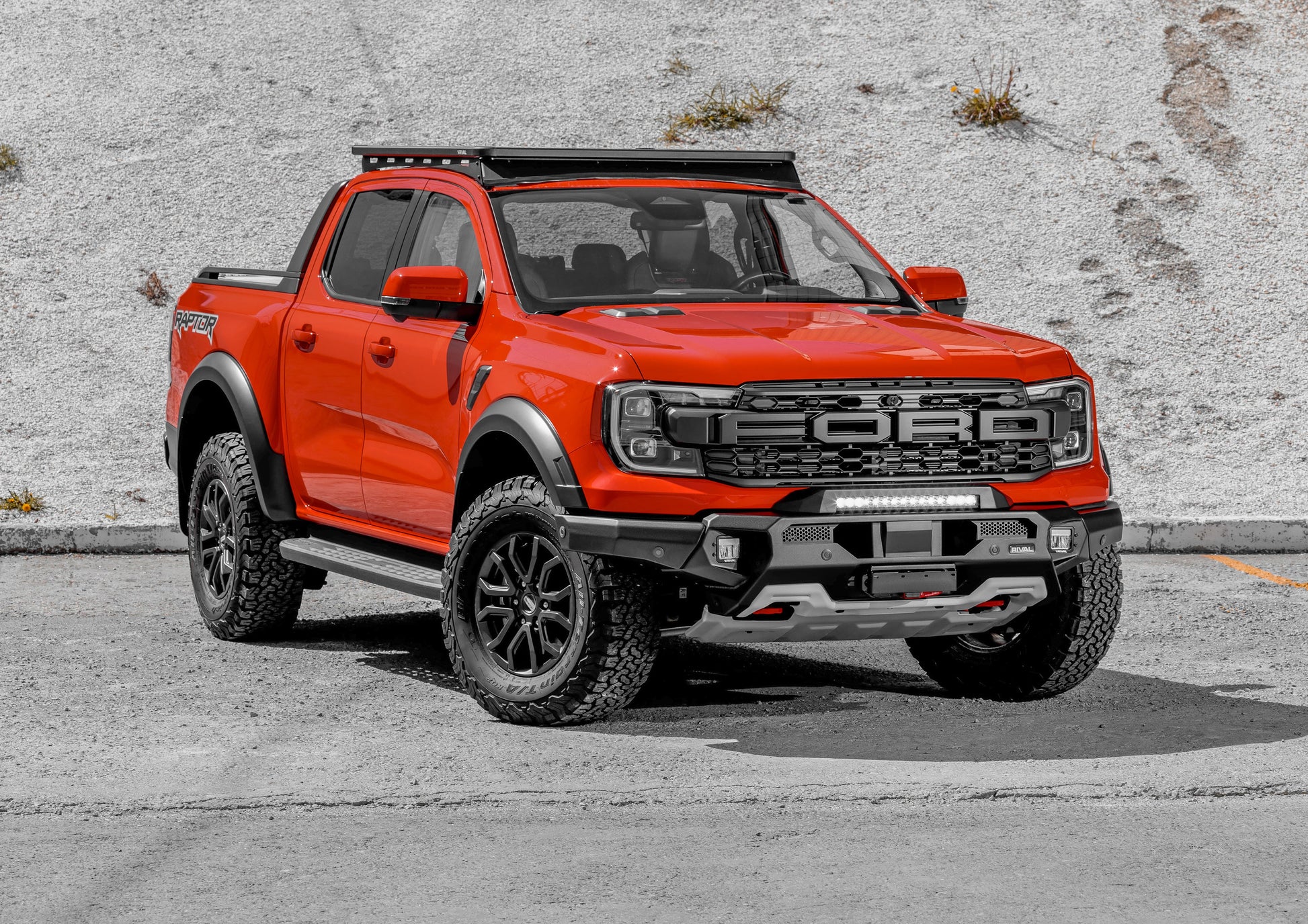 Pare-choc Avant Rival 4x4 Ford Raptor 2023+ | Aluminium Noir sur Xperts4x4 Accessoires 4x4 Off-Road