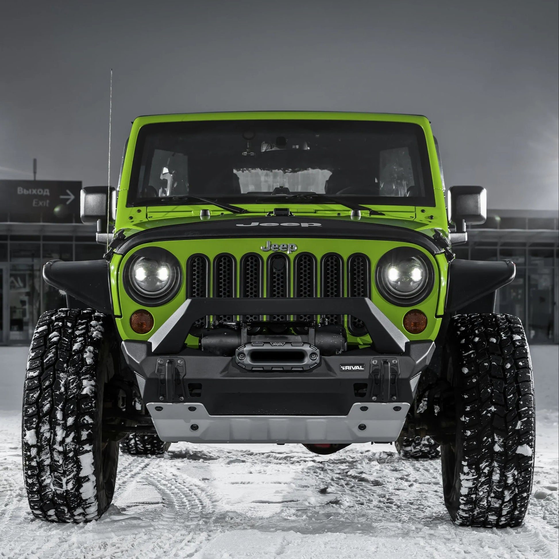 Pare-choc Avant Stubby avec A-Bar Rival4x4 - Jeep Wrangler JK/JL & Gladiator JT sur Xperts4x4 Accessoires 4x4 Off-Road