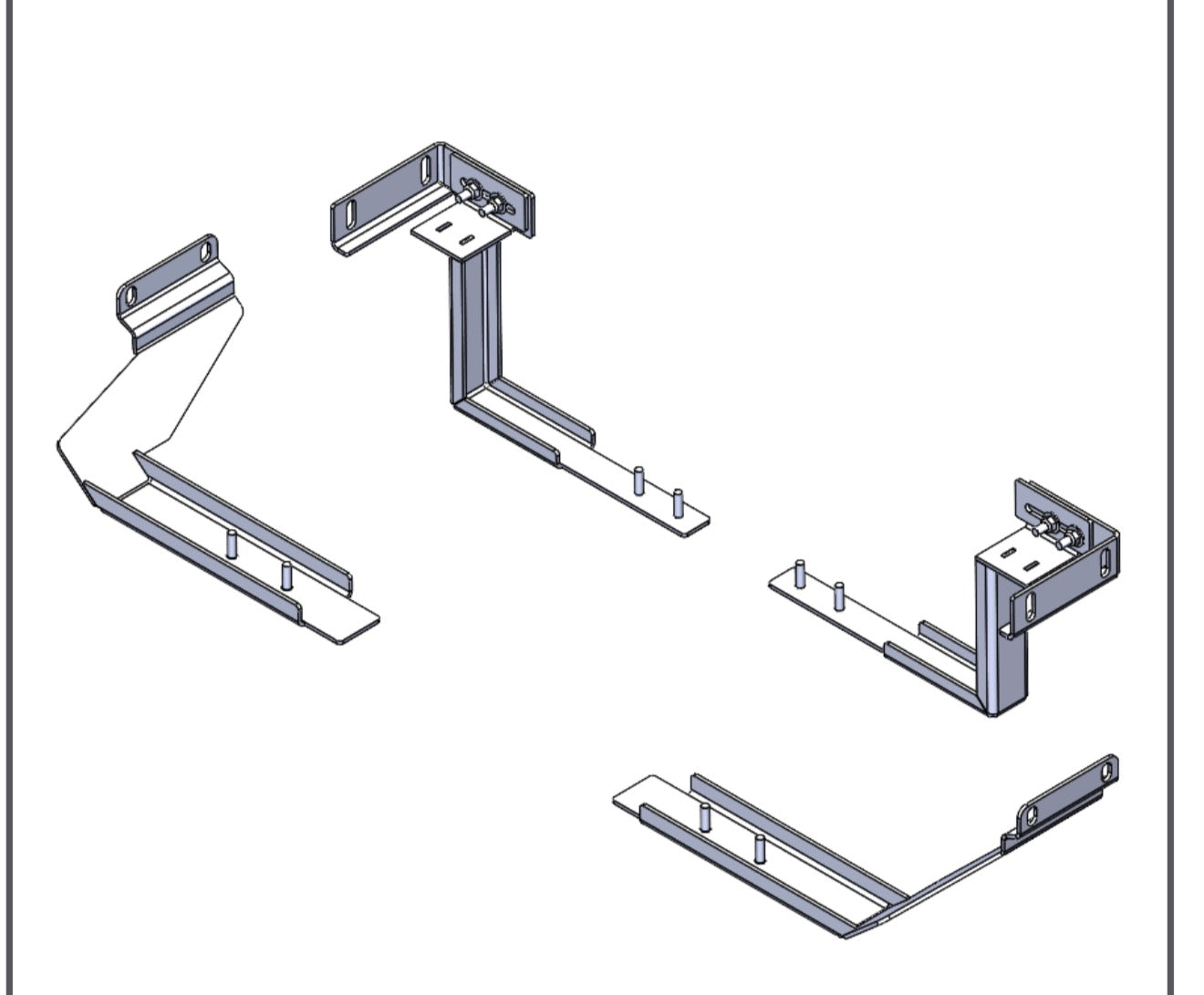 Fixations pour Plateau Coulissant RUUUD pour Ford Ranger/Raptor & VW Amarok 2023+ sur Xperts4x4 Accessoires 4x4 Off-Road