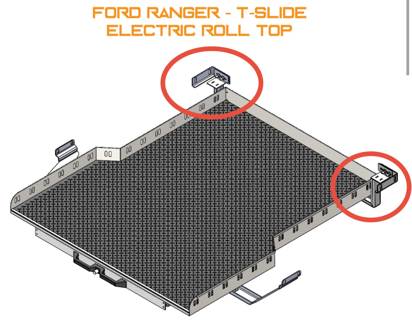 Fixations pour Plateau Coulissant RUUUD pour Ford Ranger/Raptor & VW Amarok 2023+ sur Xperts4x4 Accessoires 4x4 Off-Road
