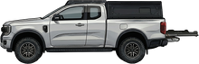 Plateau Coulissant Ford Ranger T6-T8 Extra Cabine Predator Offroad sur Xperts4x4 Accessoires 4x4 Off-Road
