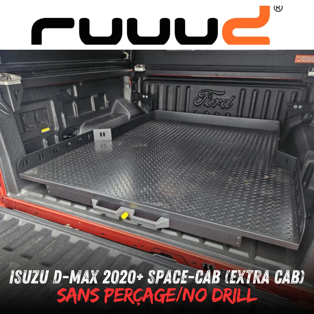 Plateau Coulissant RUUUD Isuzu D-Max 2020+ Space-Cab | Installation Sans Perçage sur Xperts4x4 Accessoires 4x4 Off-Road