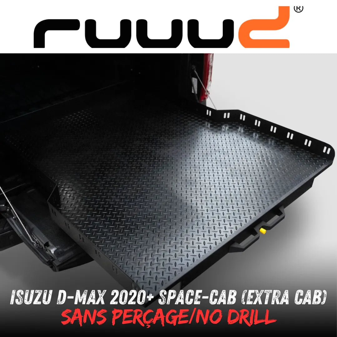 Plateau Coulissant RUUUD Isuzu D-Max 2020+ Space-Cab | Installation Sans Perçage sur Xperts4x4 Accessoires 4x4 Off-Road