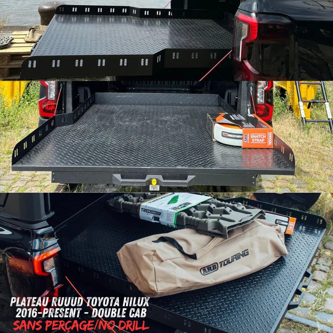 Plateau Coulissant RUUUD Toyota Hilux REVO 2016 a Present Double Cab (Sans Perçage) sur Xperts4x4 Accessoires 4x4 Off-Road