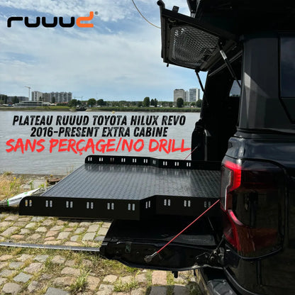 Plateau Coulissant RUUUD Toyota Hilux Revo 2016+ Extra Cab | Installation Sans Perçage sur Xperts4x4 Accessoires 4x4 Off-Road