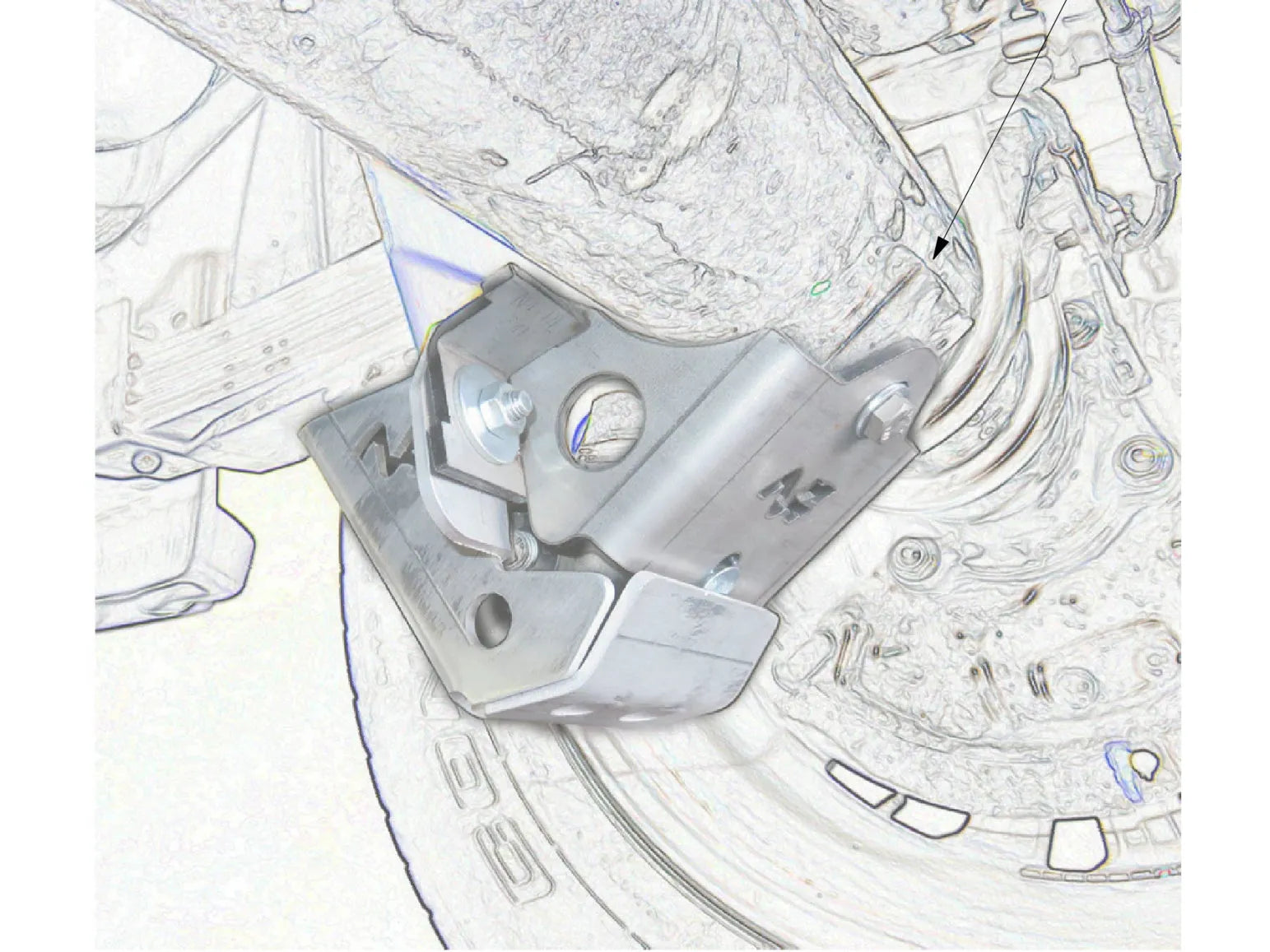 Protection amortisseur arrière droit | Alu N4 Offroad - Ford Ranger 2012-2022 sur Xperts4x4 Accessoires 4x4 Off-Road