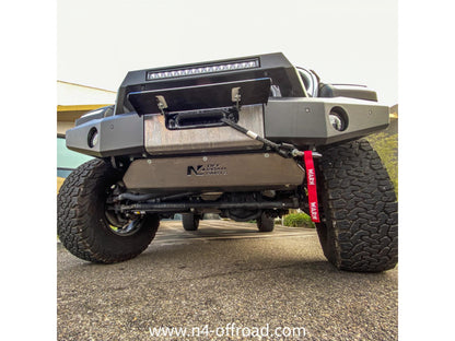 Ski de protection avant en aluminium de 8mm pour Jeep Wrangler JL & Gladiator avec pare chocs N4-Offroad sur Xperts4x4 Accessoires 4x4 Off-Road