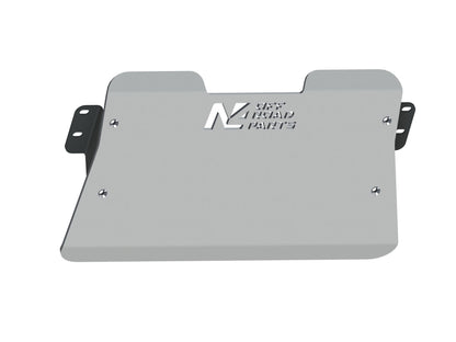 Ski de protection avant en aluminium de 8mm pour Toyota HDJ80 avec treuil mécanique d'origine N4-Offroad sur Xperts4x4 Accessoires 4x4 Off-Road