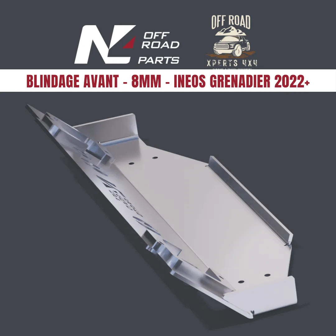 Ski Protection Avant Ineos Grenadier 8mm Aluminium - N4-Offroad sur Xperts4x4 Accessoires 4x4 Off-Road