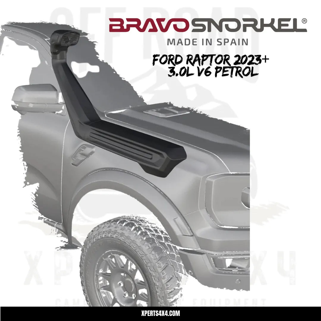 Snorkel Ford Ranger Raptor 2023 à Présent 3.0L PETROL - BRAVO SNORKEL sur Xperts4x4 Accessoires 4x4 Off-Road