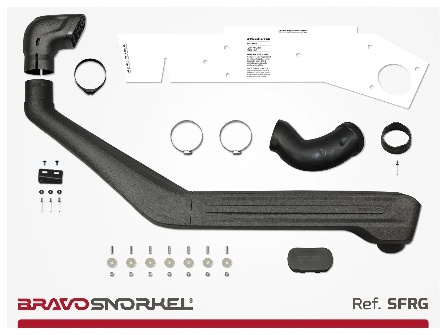 Snorkel Ford Ranger/Raptor 2023+ | BRAVO SNORKEL sur Xperts4x4 Accessoires 4x4 Off-Road