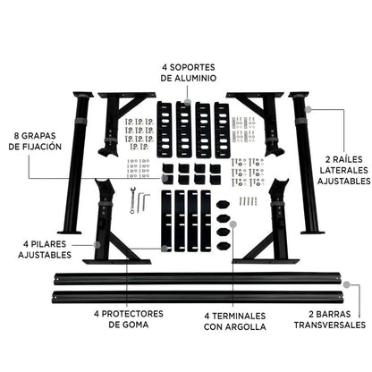 Bed Rack Universel Aluminium Pickup | BULLFACE sur Xperts4x4 Accessoires 4x4 Off-Road