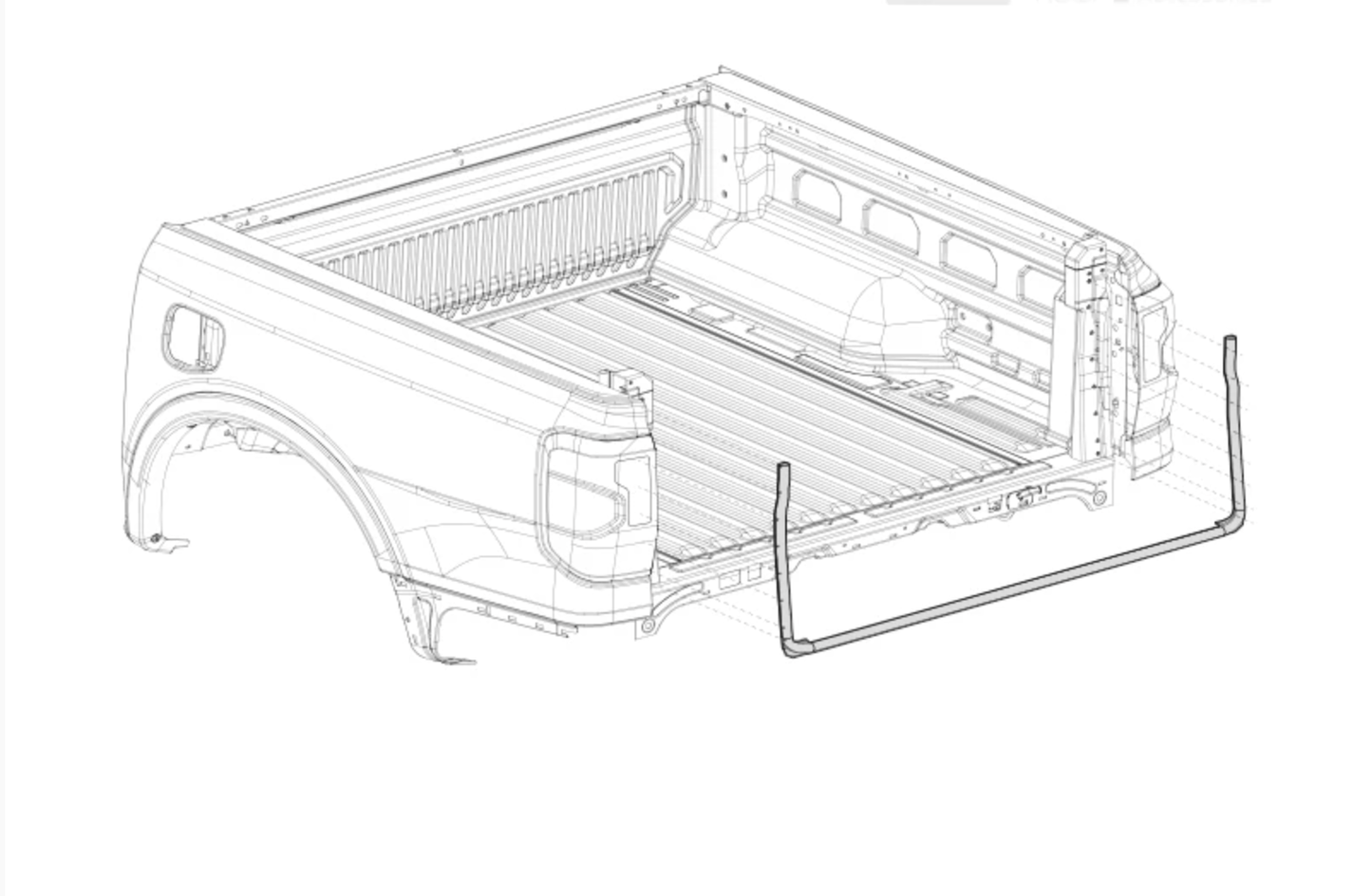 Joint Anti-Poussière Ridelle AEROKLAS | Ranger/Raptor & Amarok 2023+ sur Xperts4x4 Accessoires 4x4 Off-Road