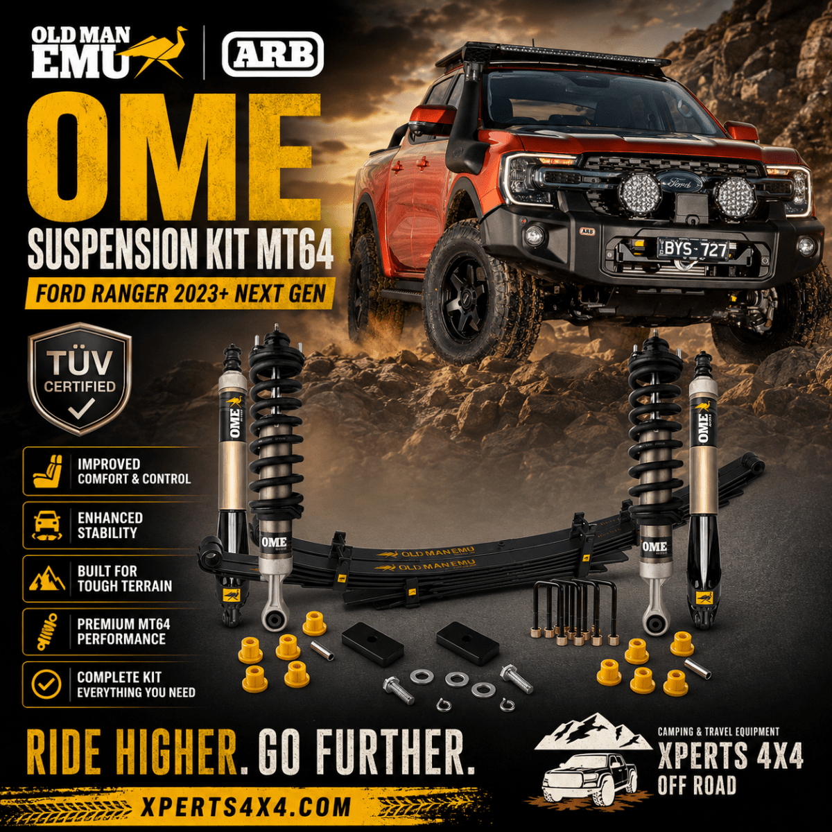 Kit de Suspension Complet | MT64 OME | Ford Ranger 2023+ NEW GEN - Ford Ranger/Raptor 2023+