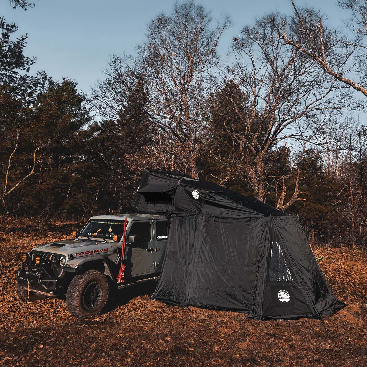Annexe pour tente de toit GO OVERLAND CANADA Expedition L, tente de toit robuste pour camping d'aventure.