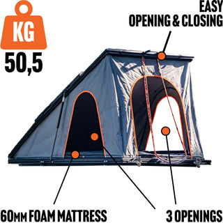 Tente de Toit Alu-Cab LT-50 LightWeight - ADVENTURER PACK sur Xperts4x4 Accessoires 4x4 Off-Road