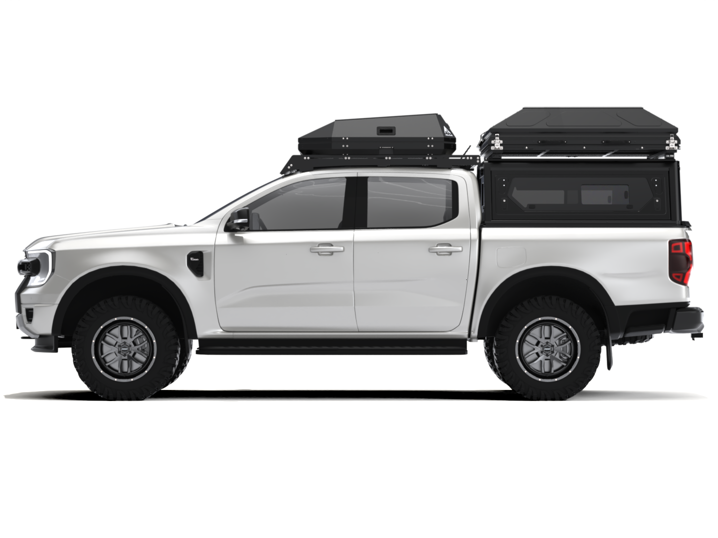 Tente de Toit Alu-Cab "RT-2S" - 2 Personnes | Coque Alu Compacte sur Xperts4x4 Accessoires 4x4 Off-Road