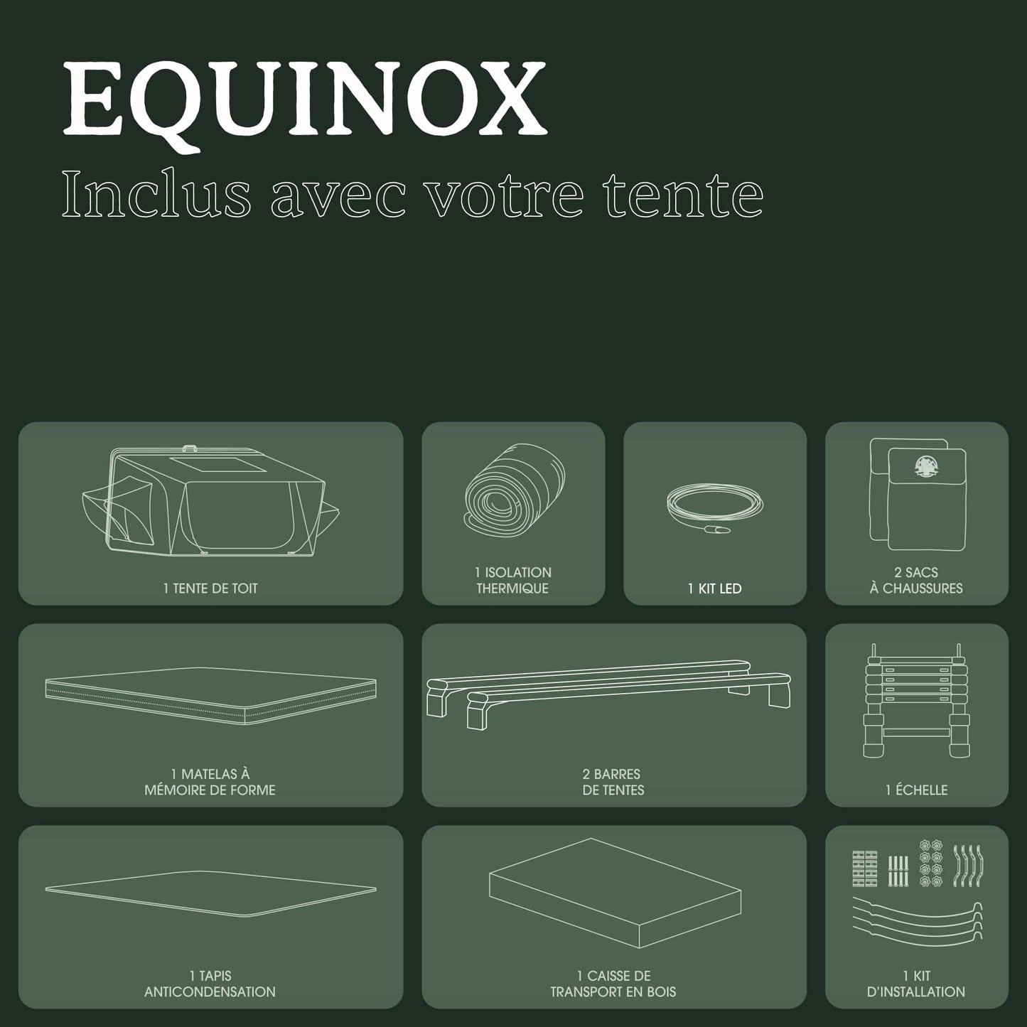 Tente de Toit EQUINOX 2 Places Go Overland Canada – Aluminium sur Xperts4x4 Accessoires 4x4 Off-Road