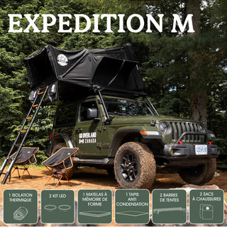 Tente de Toit Expedition M – GO Overland Canada (2-3 Places) sur Xperts4x4 Accessoires 4x4 Off-Road