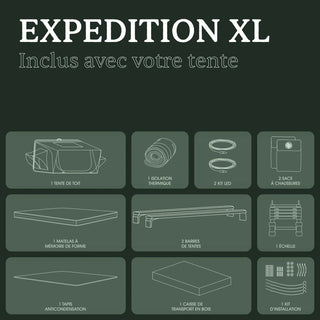 Tente de Toit Expedition XL Go Overland Canada – 4 à 5 Places sur Xperts4x4 Accessoires 4x4 Off-Road