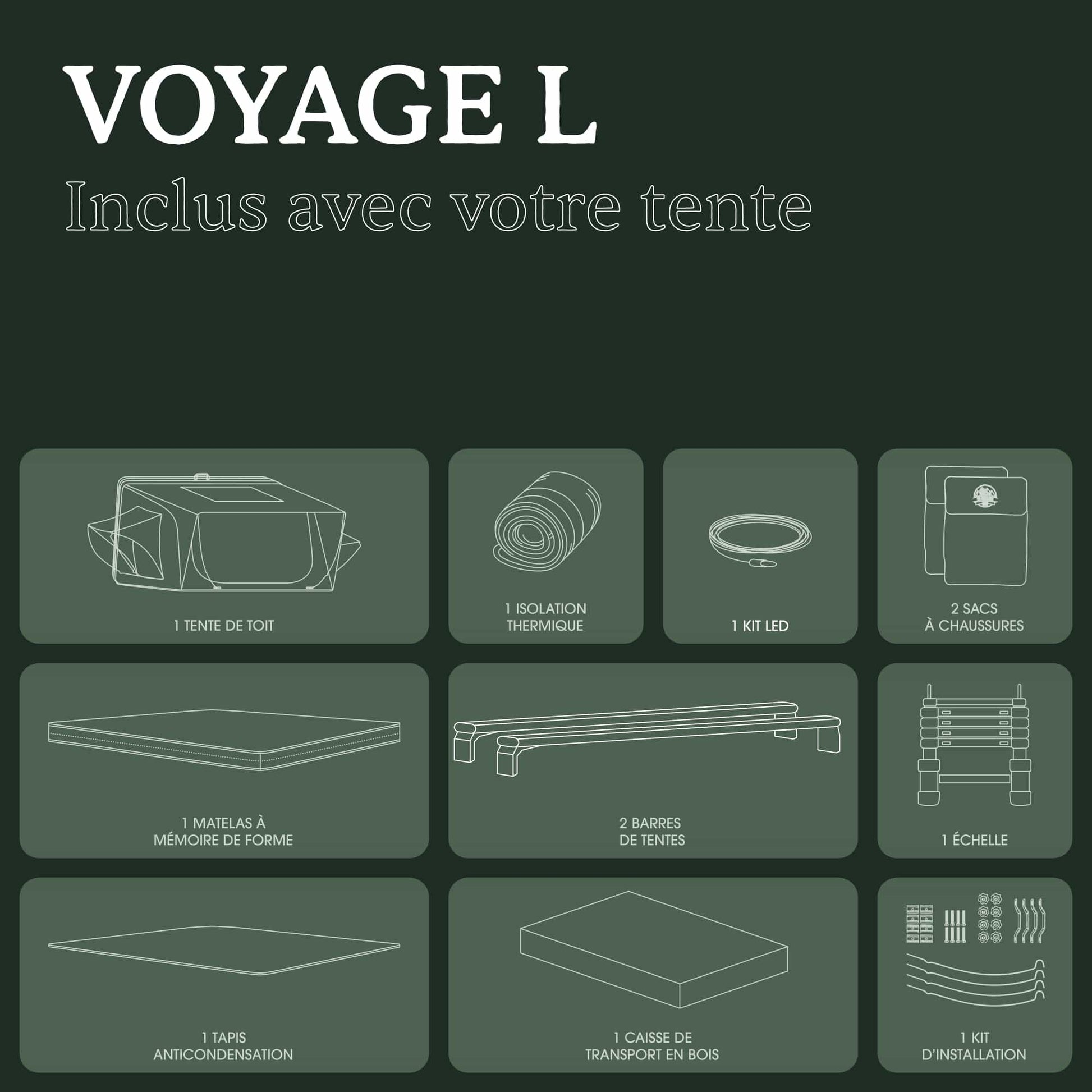 Tente de Toit Voyage L Go Overland Canada – 4 Places sur Xperts4x4 Accessoires 4x4 Off-Road