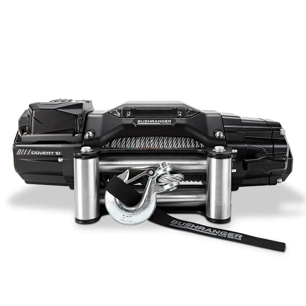 Treuil COVERT 10 Bushranger | 12V | 4536 KG | Acier sur Xperts4x4 Accessoires 4x4 Off-Road