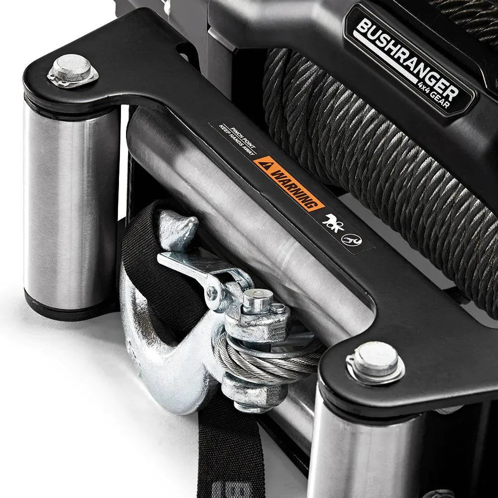 Treuil COVERT 10 Bushranger | 12V | 4536 KG | Acier sur Xperts4x4 Accessoires 4x4 Off-Road