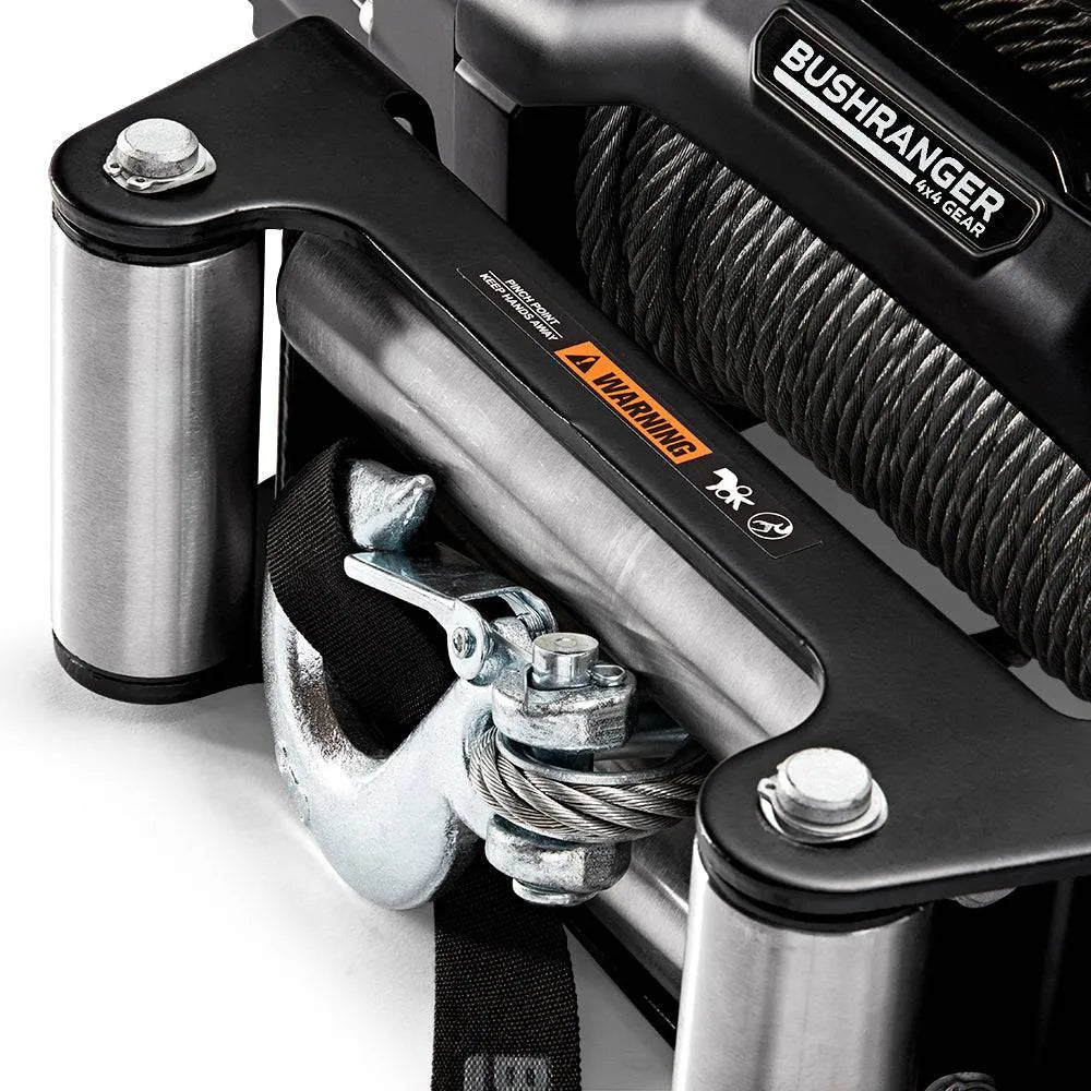 Treuil COVERT 12 Bushranger | 12V | 5443 KG | Cable Acier sur Xperts4x4 Accessoires 4x4 Off-Road