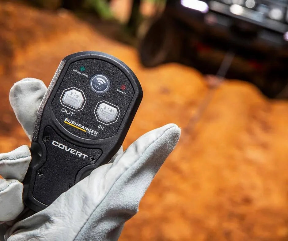 Treuil COVERT 12 Bushranger | 12V | 5443 KG | Cable Acier sur Xperts4x4 Accessoires 4x4 Off-Road