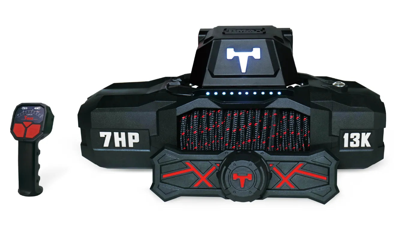 Treuil T-MAX EWI13000S TITAN FORCE VIEW | 5.9T | Câble Synthétique | 12V sur Xperts4x4 Accessoires 4x4 Off-Road